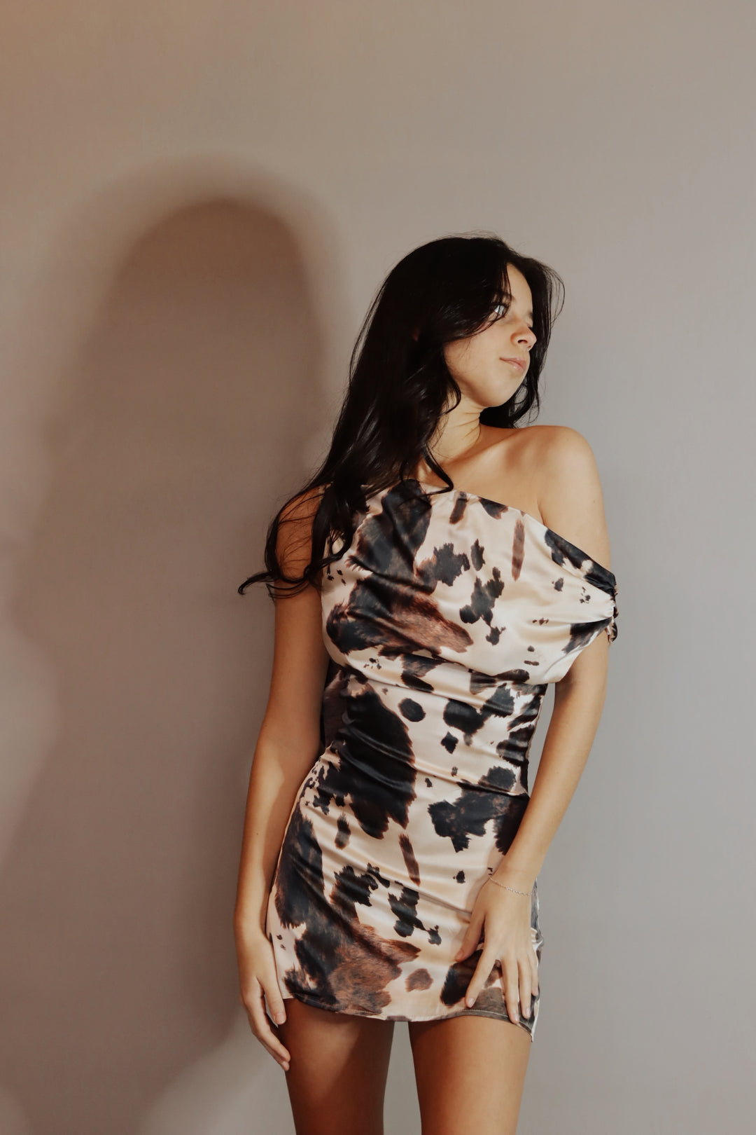 Natasha Cow Print Mini Dress – Starr Boutique