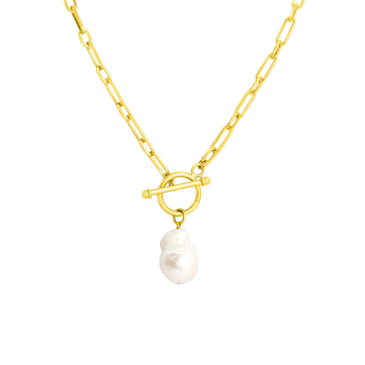 Mari Pearl Necklace Gold – Starr Boutique
